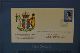 Royal Commonwealth Soc. FDC Silver Jubilee Stamps 1977 NZ Banglade Cyprus Brunei - £15.23 GBP