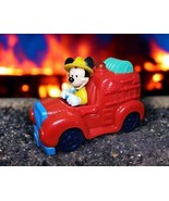 Vintage Disney Mickey Mouse Fire Truck Light and Sound Tested Working - $16.71 CAD
