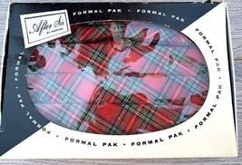 After Six by Rudofker VTG Red Tartan Plaid Bow Tie &amp; Cummerbund Formal P... - $1,219.24 MXN
