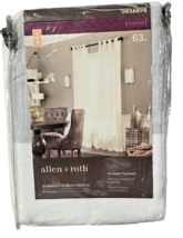 Allen Roth Grommet Top Panel 52x63in 0856898 Foxton Tan Silver Shimmer - $25.99