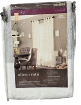 Allen Roth Grommet Top Panel 52x63in 0856898 Foxton Tan Silver Shimmer - £20.47 GBP