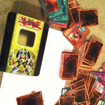YuGiOh *rare* Collectible Tin + 200 Cards Shonen Jumps Konami Trading Card Game - £27.17 GBP