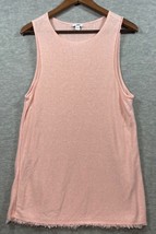 J Jill Tank Top L Pink Sleeveless Linen Rayon Summer Casual - $291.89 MXN