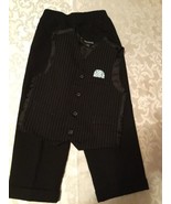 Mothers Day George Size 4 vest  suit pants black pinstripe 2 pc set formal - £15.71 GBP