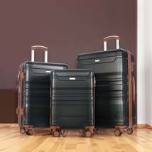 Luggage Sets New Model Expandable ABS Hardshell 3pcs Clearance Luggage (Black an - £154.25 GBP