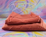 100% Cotton Twin Size Flat Red Sheet + Pillowcase - $9.49