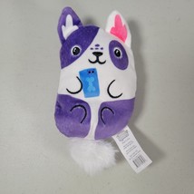 Dogs Vs Squirls Mini Plush Pete The Dog Total Commitment Phobe #025 Purple Wave - $8.95