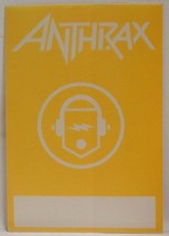 ANTHRAX - VINTAGE ORIGINAL CONCERT TOUR CLOTH BACKSTAGE PASS - £7.73 GBP