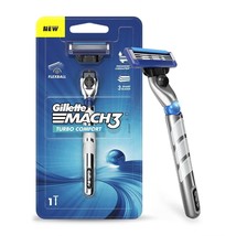 Gillette Mach 3 Turbo Shaving Razor for Men with Flexball Technology Pac... - $16.60