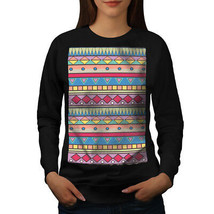 Wellcoda Stripes Patterns Womens Sweatshirt, Colorful Casual Pullover Jumper - £23.40 GBP+