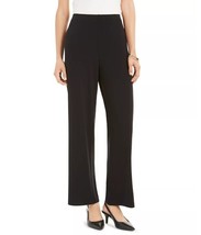 NY Collection Petites Wide Leg Pull On Palazzo Pants Stretch Black Size ... - £17.17 GBP