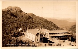 Real Picture Postcard VT Stowe Mt Mansfield Hotel And Chin-early 1900&#39;s-bk50 - £9.89 GBP