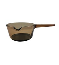 Corning Vision Amber Saucepan Pan Pot Pyrex Glass 1 Liter Non-Stick - £8.33 GBP