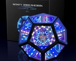 Infinity Mirror Light Infinite Dodecahedron Color Art Light For Gaming R... - $73.99