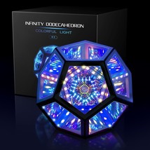 Infinity Mirror Light Infinite Dodecahedron Color Art Light For Gaming Room Deco - £59.14 GBP