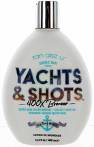 Double Dark Yachts &amp; ShotsTanning Lotion  with 400X Bronzer by Tan Asz U - £27.34 GBP