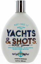 Double Dark Yachts &amp; ShotsTanning Lotion  with 400X Bronzer by Tan Asz U - £26.13 GBP