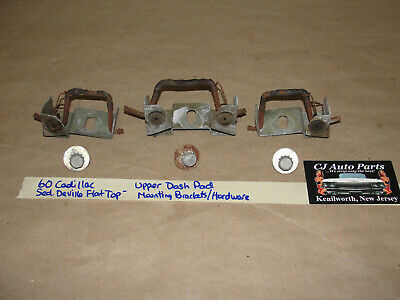 60 Cadillac Deville FLAT TOP UPPER DASHBOARD DASH PAD MOUNTING BRACKETS ... - $39.59