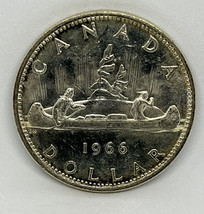 1966 Canadian $1 Voyageur Silver Dollar $1 Coin ( Free Worldwide Shipping) - £18.17 GBP