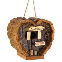 Love Shack Birdhouse, Heart Shaped Bird Home (For Small Birds) - £19.89 GBP