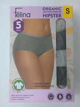 Felina Women&#39;s 5 Pack Organic Cotton Stretch Hipster Size: S, Color: Gray - $29.99