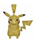 2.5CT Round Cut Diamond 14K Yellow Gold Over Canary Pikachu Pave Charm P... - €203,61 EUR