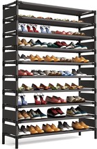 10 Tiers Shoe Rack, Large Capacity Shoe Organizer, Shoe Shelf For 50 Pair, Large - £35.96 GBP
