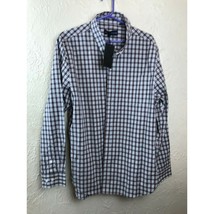 FIVE FOUR Shirt Mens XL Multicolor Check Button Down Preppy Business Wor... - $19.95