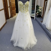 Karishma WHITE-GOLD Ballgown Prom Pag EAN T Dress Mirror Stone 6 Nwt ORIG$599 2159 - £248.35 GBP