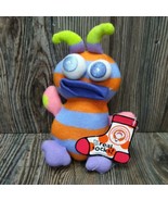 Sock Monster Plush Doll LITTLE MISS MATCHED Stuffed Animal Orange Purple... - £9.34 GBP