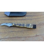 damascus custom made mushroom folding knife From The Eagle Collection RP... - $67.22 CAD