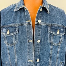 Vtg 60s Sears Roebuck Co Denim Jean Trucker Jacket Button Up Distressed 6 Pocket - £94.02 GBP