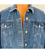 Vtg 60s Sears Roebuck Co Denim Jean Trucker Jacket Button Up Distressed ... - £93.96 GBP