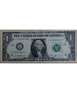 US$1 Fancy Serial Number 2013 6-of-a-kind Over Inked #1 - €11,35 EUR