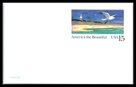 1989 US Postal Card - SC# UX133 Seashore, Unused F2 - £2.37 GBP