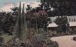 Flower Garden Pasadena California CA Postcard  - £2.38 GBP