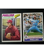 1977 &amp; 1979 O-Pee-Chee OPC Steve Carlton Phillies Baseball Cards NM-MT - £14.15 GBP