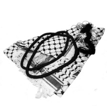 Arafat Arab Scarf Shawl Keffiyeh Kafiya Shemagh Palestine Set + Igal egal 50x50&quot; - £17.22 GBP