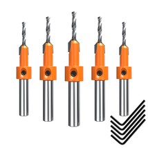 10Mm Shank Countersink Drill Bit Set 2.8-4Mmtapered Drill Bits Woodworking - $14.99