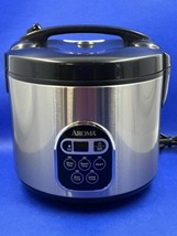 AROMA ARC-150SB 5 Quart Digital Cool Touch Rice Cooker Silver Black - $19.77