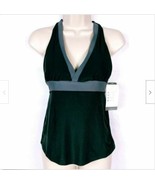 Champion Women&#39;s Racer Back Bikini Swimsuit Top Size XS Black Gray NWT - $17.59 CAD