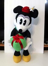 New 25&quot; Christmas Minnie Mouse Standing Plush Holding Gift Musical Only 1 eBay? - £25.57 GBP
