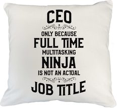 Make Your Mark Design Cool Chief-Executive-Officer White Pillow Cover for CEO &amp;  - £19.77 GBP+