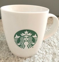 Starbucks Paw Prints 2020 White Coffee Mug Tea Cup 12oz Green Logo bone china - $8.48