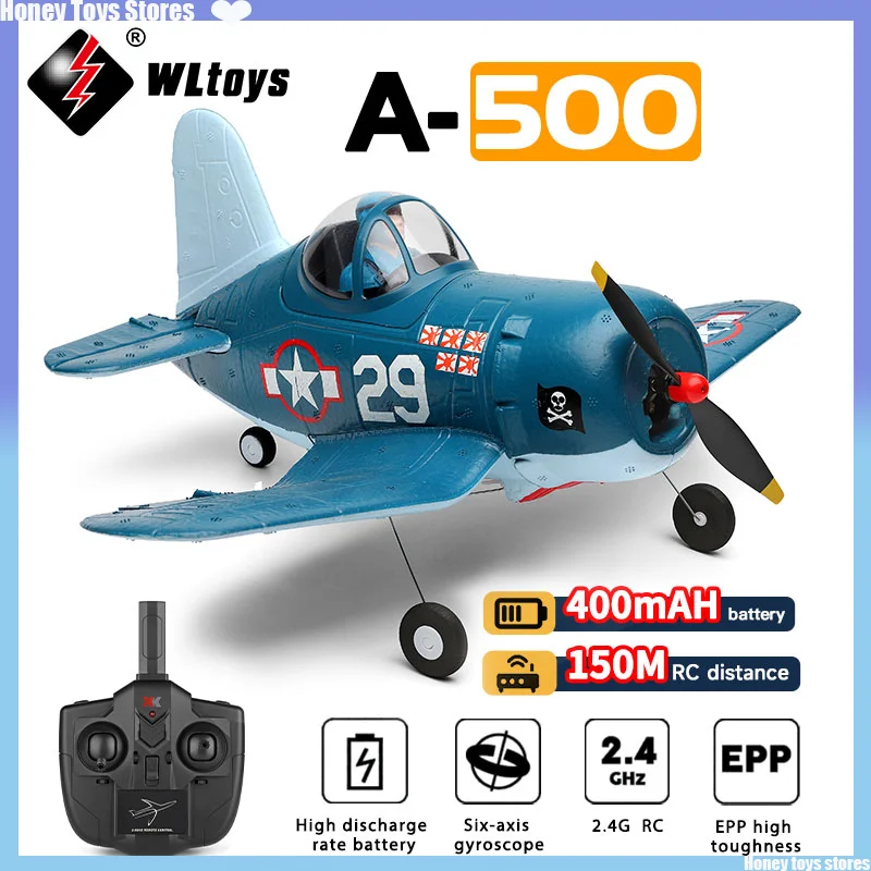 WLtoys A250 A500 2.4G RC Plane 4Channels Remote Control Flying Model Glider - $131.04