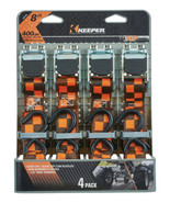 KEEPER 47110 8&#39; Cam Buckle Tie-Down, 4 Pack - $48.88 CAD