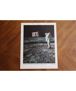 Vintage NASA 11x14 Photo/Print 69-HC-682 Tranquility Base US Flag and Al... - $11.40