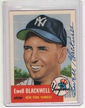 Ewell Blackwell 1953 Topps Archives Autograph Card #31 Yankees - £15.56 GBP