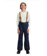 Dakine Boys Girls Snow Pants Navy Blue Suspenders Wind Water Resistant P... - $988.75 MXN