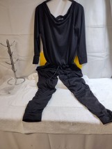 New, BooHoo Tall Slash Neck Black Lounge Jumpsuit UK-14 US-10 EU FR-42 EU DE-40 - £14.42 GBP